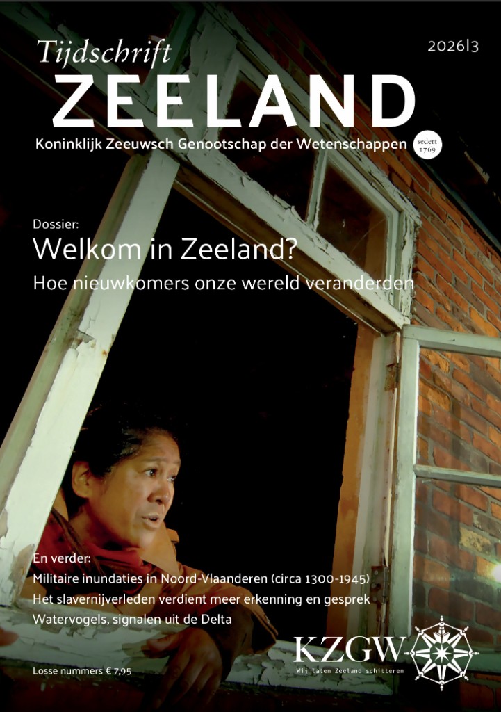 Cover Tijdschrift Zeeland 2026 met artikel Een Middelburgse schedel belicht van Ester Smits